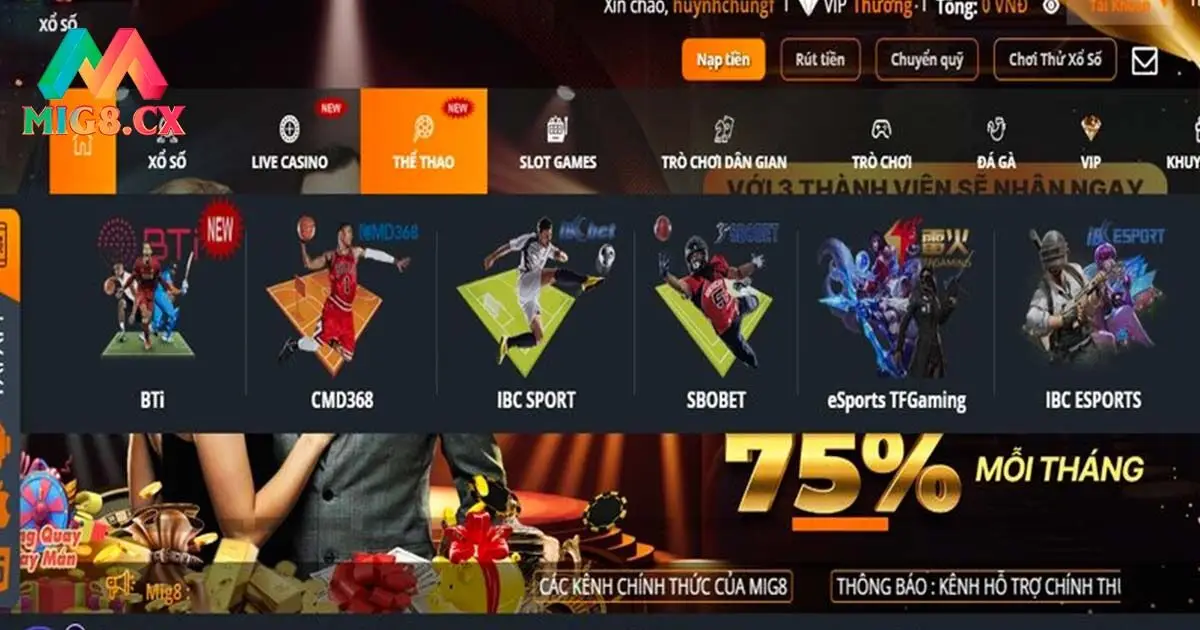 Tổng quan về thể thao MIG8